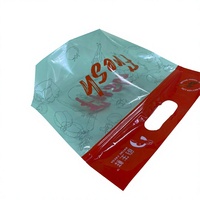 Sacs d'emballage pour fruits et légumes avec poignée de transport transparente en plastique souple et fermeture éclair, vente en gros d'usine YSH