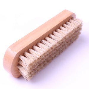 Wooden <strong>Shoe</strong> <strong>Brush</strong> with Pig Hair for Boot Leather Cleaning and Shining Horse Hair Beech Handle Dust Removal Function - Product Image 5