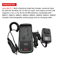 Chargeur de batterie Li-ion multi-emplacements haute efficacité Leica GKL211 GKL112 pour station totale et instrument de topographie GNSS – Chargeur de remplacement