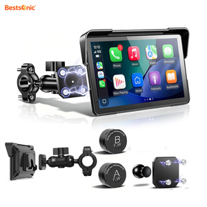 Bestsonic 7" Écran CarPlay pour moto avec Android Auto, CarPlay sans fil, navigation plus sûre pour les motards, avec support magnétique - Product Image 1