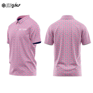 Polo de golf professionnel léger, respirant, à séchage rapide, sans coutures, entièrement imprimé par sublimation - Product Image 5