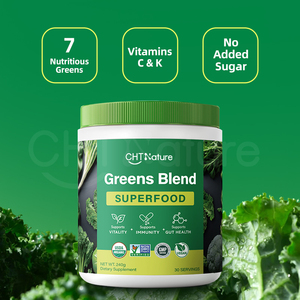 ผลิตภัณฑ์เสริมอาหาร chtnature 100% ผงซุปเปอร์กรีนออร์แกนิกแท้ฉลากส่วนตัว - Product Image 5