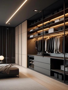 Armoire élégante et durable Meubles écologiques Armoire en métal pour chambre à coucher - Product Image 5
