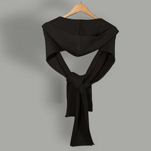 Chapeau d'hiver en laine pour femmes <span class=keywords><strong>Écharpe</strong></span> Gant <span class=keywords><strong>Ensemble</strong></span> Usine Long Tricoté À Capuche Chaud Châle Wrap Jacquard <span class=keywords><strong>Cachemire</strong></span> <span class=keywords><strong>Écharpe</strong></span> pour Adultes et Filles - Product Image 4