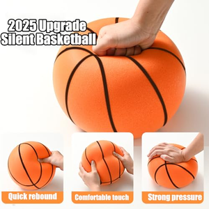 Silent 18cm Foam <b>Basketball</b> for <b>Indoor</b> Training Dribbling and Bouncing for Various <b>Indoor</b> Activities - Product Image 4