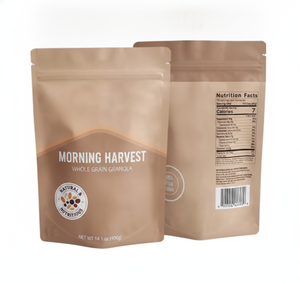 Custom Printing Food Grade Stand up Aluminum Foil Morning Harvest Whole Grain Granola <b>Packaging</b> <b>Bag</b> - Product Image 1