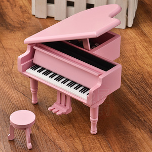 Wholesale Mini Clockwork Grand Piano <b>Music</b> <b>Box</b> Wind Up Mechanical Musical <b>Box</b> Holiday Home Table Ornament - Product Image 4
