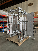 ZY Système de musculation multifonctionnel tout-en-un : Smith Machine, Entraîneur fonctionnel, Power Rack à double câble pour salle de sport commerciale