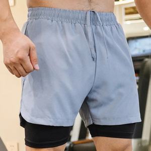 Pantalons de sport à taille élastique avec logo personnalisé, pantalons de gym, shorts de course, de boxe, de fitness, de compression avec cordon de serrage - Product Image 5