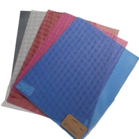 Teslin Maille Tissu Vinyle Autre Tissu Tissé Uni PVC Enduit Polyester Léger Bâche Imperméable Bâche 1*1 Velours Rideau