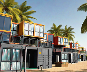 Casa Contenedor Prefabricada <span class=keywords><strong>de</strong></span> Acero <span class=keywords><strong>de</strong></span> Alta Gama, Material <span class=keywords><strong>de</strong></span> Panel Sándwich para Hoteles, Villas, <span class=keywords><strong>Apartamentos</strong></span> en Resorts <span class=keywords><strong>de</strong></span> <span class=keywords><strong>Playa</strong></span> y Montaña, en Oferta - Product Image 2