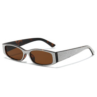 Lunettes de soleil transfrontalières de style européen et américain, monture large, protection UV400 ANSI Z80.3, anti-soleil, tendance, mode, vintage