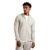 Survêtements coupe-vent d'été pour hommes, à capuche, avec short, en tissu léger, design uni, pour un look décontracté