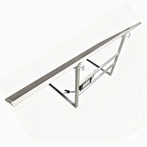 Supporti per Pannelli Fotovoltaici Regolabili 15-30 Gradi, Facile Installazione, Ganci in Alluminio per Tetti Piani e Balconi - Product Image 2