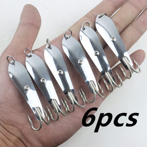 Esca a cucchiaio da pesca stampata in acciaio inossidabile per Trolling <span class=keywords><strong>di</strong></span> spigole e carpe Drone esca in metallo con ganci - Product Image 5