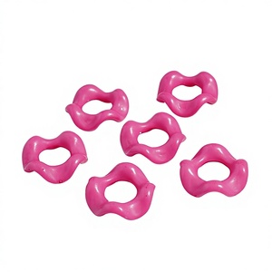 <span class=keywords><strong>Perles</strong></span> rondes en acrylique/plastique/lucite de 16 mm avec entretoises pour la fabrication de stylos DIY et de bracelets, en couleurs assorties - Product Image 3