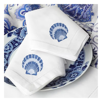 Serviettes de table en lin personnalisées blanches, vertes et bleu marine, serviettes de table en lin et coton gaze pour mariage, serviettes en tissu pour mariage