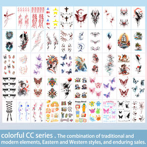 Pegatinas De Tatuajes Temporales coloridas, que incluyen varios patrones de dibujos animados, pegatinas de tatuajes impermeables, adecuadas para brazos y cuerpo - Product Image 4