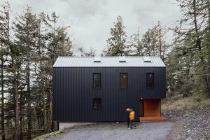 Casa prefabricada antisísmica moderna de 2 pisos Estructura de madera de techo plano de montaje rápido para vida propia Alto ROI en áreas medianas - Product Image 2