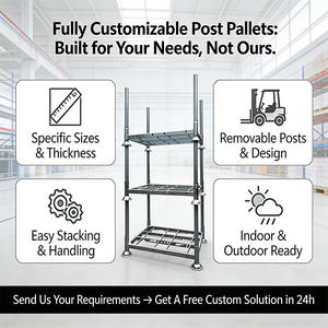 מדף מחסן נייד מפלדה Q235 עמיד בפני קורוזיה וחלודה, ניתן לפירוק, מתאים למלגזה, לשימוש כבד. - Product Image 4