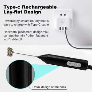 Espumador de Leche Recargable al por Mayor con Puerto de Carga Tipo C - Product Image 2