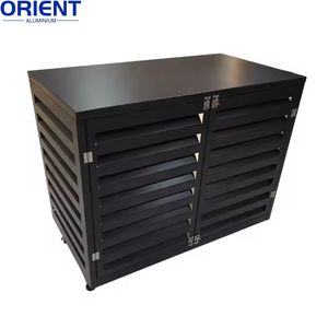 Rejilla de aislamiento de <span class=keywords><strong>aluminio</strong></span> de pared, limpieza decorativa al <span class=keywords><strong>aire</strong></span> libre, cubierta de <span class=keywords><strong>aire</strong></span> <span class=keywords><strong>exterior</strong></span> de metal, cubierta de <span class=keywords><strong>aire</strong></span> <span class=keywords><strong>acondicionado</strong></span> - Product Image 4