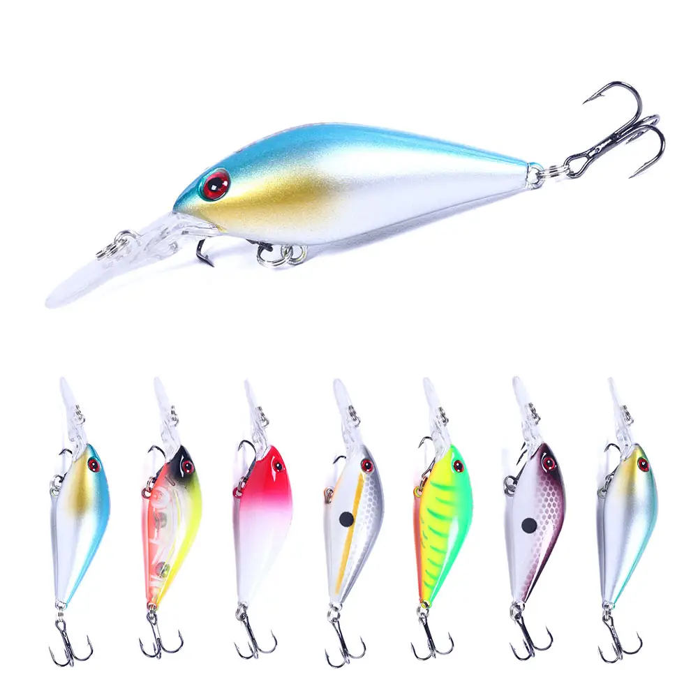 Shanghai Hengjia indirim olta takımı Minnow Popper Crankbait cazibesi komple sert balıkçılık cazibesi