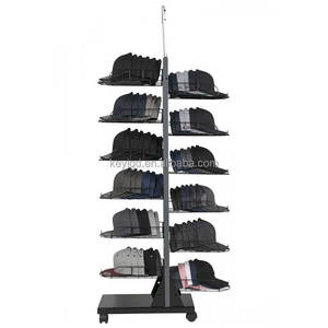 Tùy Chỉnh Cửa Hàng Bán Lẻ POP Tầng Kim Loại Dây Kệ Ballcap Cap Chủ Rack Bóng Chày Hat <span class=keywords><strong>Display</strong></span> Đứng - Product Image 3