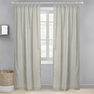 Tende per finestre fantasia in misto lino francese 100% per tende termiche per finestre del soggiorno