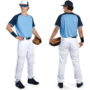 Custom <b>Athletic</b> Piped Diamond Series Baseball Pants 2.0-Breathable Polyester Shorts for Boys Customizable Stripe Plus Size - Product Image 5