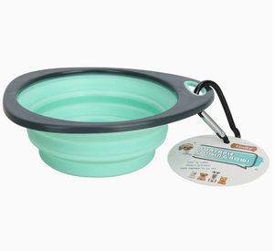 קערת אוכל ניידת מתקפלת מחומר TPR לחיות מחמד, מתאימה לקמפינג, טיולים, לכלבים וחתולים, יצרן סיטונאי - Product Image 2