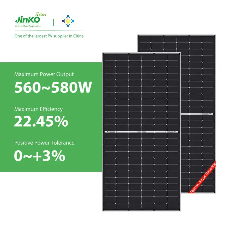 Jinko Tiger Neo solar panels 560w 570w 575w 580W Solar Module for Solar energy system Direct Factory Price