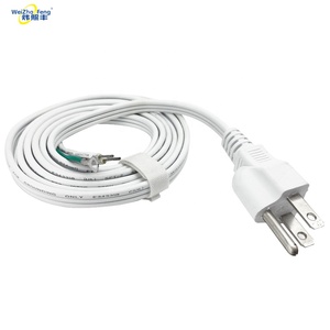 Nhà máy có giá Mỹ tiêu chuẩn 16A PVC cách nhiệt SPT-2(-R/W) 3x18awg AC điện mở rộng dây cắm cho máy tính sử dụng IP44 - Product Image 1