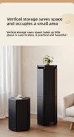 Ensemble de tabourets organisateurs pliables et empilables en bois massif, design moderne et minimaliste, conception épaissie pour usage domestique, table d'appoint