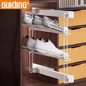 Rack de armazenamento para closet, rack para moças, para sapatos, prateleira, de armário, melhor suporte deslizante