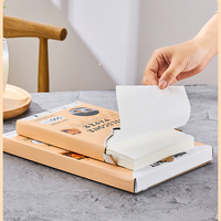 Feuille de boulangerie enduite de silicone marron cuisson 16*24 papier parchemin au four