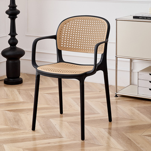 Gran oferta <span class=keywords><strong>de</strong></span> <span class=keywords><strong>sillas</strong></span> <span class=keywords><strong>de</strong></span> comedor nórdicas apilables <span class=keywords><strong>de</strong></span> plástico grueso para restaurante al aire libre imitar <span class=keywords><strong>sillas</strong></span> <span class=keywords><strong>de</strong></span> ratán PP para el hogar - Product Image 4