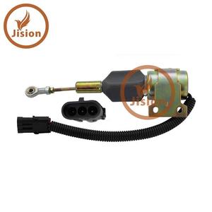 Válvula solenoide de corte de combustible para maquinaria de construcción, solenoide de parada 3932529 SA-4756 12V - Product Image 2