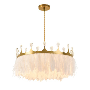 <span class=keywords><strong>Lustre</strong></span> en plumes blanches de style nordique, art créatif, éclairage pour enfants, <span class=keywords><strong>chambre</strong></span> à coucher, salle à manger, art moderne, <span class=keywords><strong>lustre</strong></span> créatif - Product Image 6