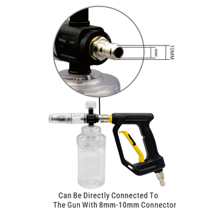 Cannone per Schiuma ad Alta Pressione con Bottiglia Trasparente per Lavaggio Auto con Connettore Rapido da 1/4'' - Product Image 4