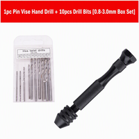 Vente directe usine – Perceuse manuelle noire à manivelle, modèle Wenwan, kit d'outils de perforation, forets revêtus de titane pour le perçage