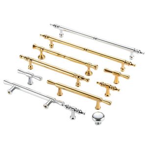 Furniture Handle And <b>Knob</b> Zinc Alloy Bar Cabinet Drawer Gold Traditional Durable Hardware - Product Image 5