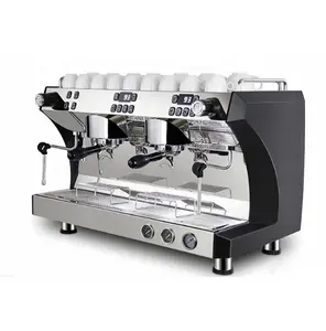 Professional Commercial Barista Cappuccino Coffee Maker China 2 group Automatic Moka Coffee Espresso Machine for Sale