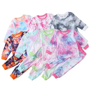 Butik Pakaian Anak Grosir Tie Dye Katun Nafas Musim Semi Remaja Pakaian Pakaian Musim Gugur untuk Anak-anak 2020