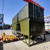 Silos Orizzontali Mobili per Cemento Adatti per Stazioni di Miscelazione del Calcestruzzo, Serbatoi Portatili Personalizzati per lo Stoccaggio del Cemento