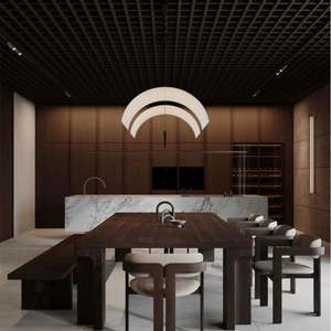 Ensemble de meubles de cuisine en bois sur mesure, style chêne, avec cave à vin - Product Image 3