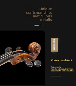 CHENTUO CT4.0 4/4 Student Violin Set Bow Case Solid Spruce Front Maple <b>Sides</b> Ebony Fingerboard Carbon Fiber Practice Ready - Product Image 6