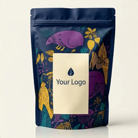 Sachet Doypack Biodégradable en PLA avec Fenêtre pour Emballage de Thé, Café et Aliments pour Animaux – Le Plus Vendu, Mat, Stratifié, Anti-humidité, avec Fermeture Éclair