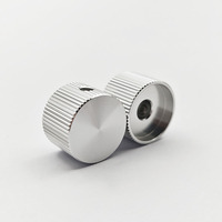 Bouton d'amplificateur en aluminium massif de qualité médicale 20 mm, contrôle de volume de précision noir mat pour axe de potentiomètre de 6 mm