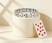 Bracelet modulaire italien tendance DIY, cadeau classique, personnalisable avec photo, bijoux commémoratifs pour couple, montre, bracelet amusant chat et ours